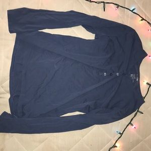 Long sleeve blue boys tee